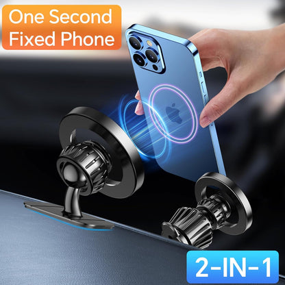 For Magsafe Car Mount【20 Strong Magnets】Magnetic Phone Holder for Car Phone Holder Mount Dash【360°】Cell Phone Holders for Your Car Accessories for Women Men Iphone 16 Pro Max 15 14 13 12 Plus