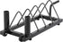 Horizontal Barbell Bumper Plate Rack Holder Olympic Bar Storage Rack with Handle and Wheels,Black