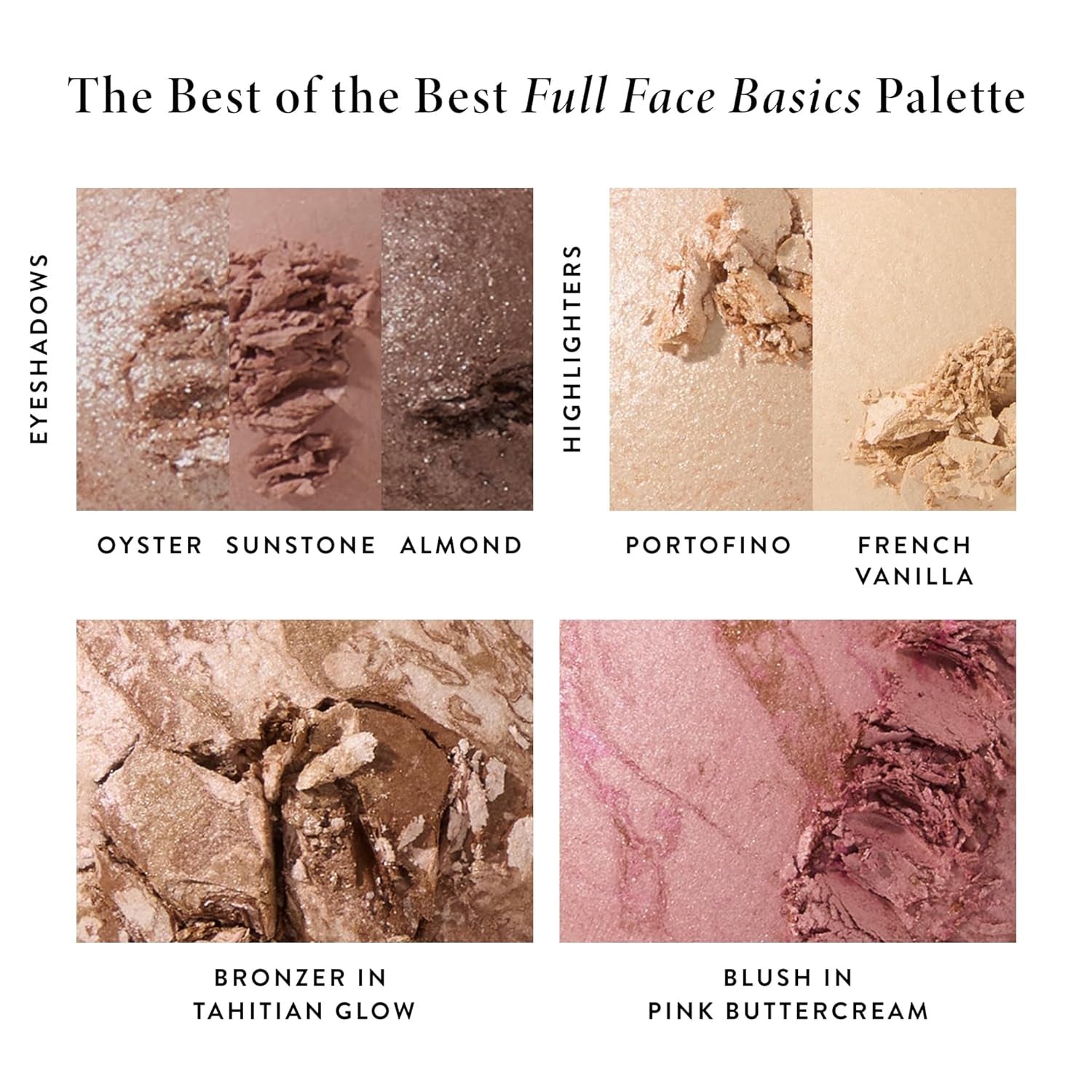 the Best of the Best Baked Palette - Full Size - Includes Bronzer, Blush, 2 Highlighters and 3 Eyeshadows - Travel-Friendly