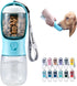 Dog Water Bottle with Food Container, Travel Puppy Water Bowl, Portable Pet Dispenser, Dog Stuff Accessories Items, Puppy Essentials Necessities for Yorkie Cat Walking and Hiking Dog Gift