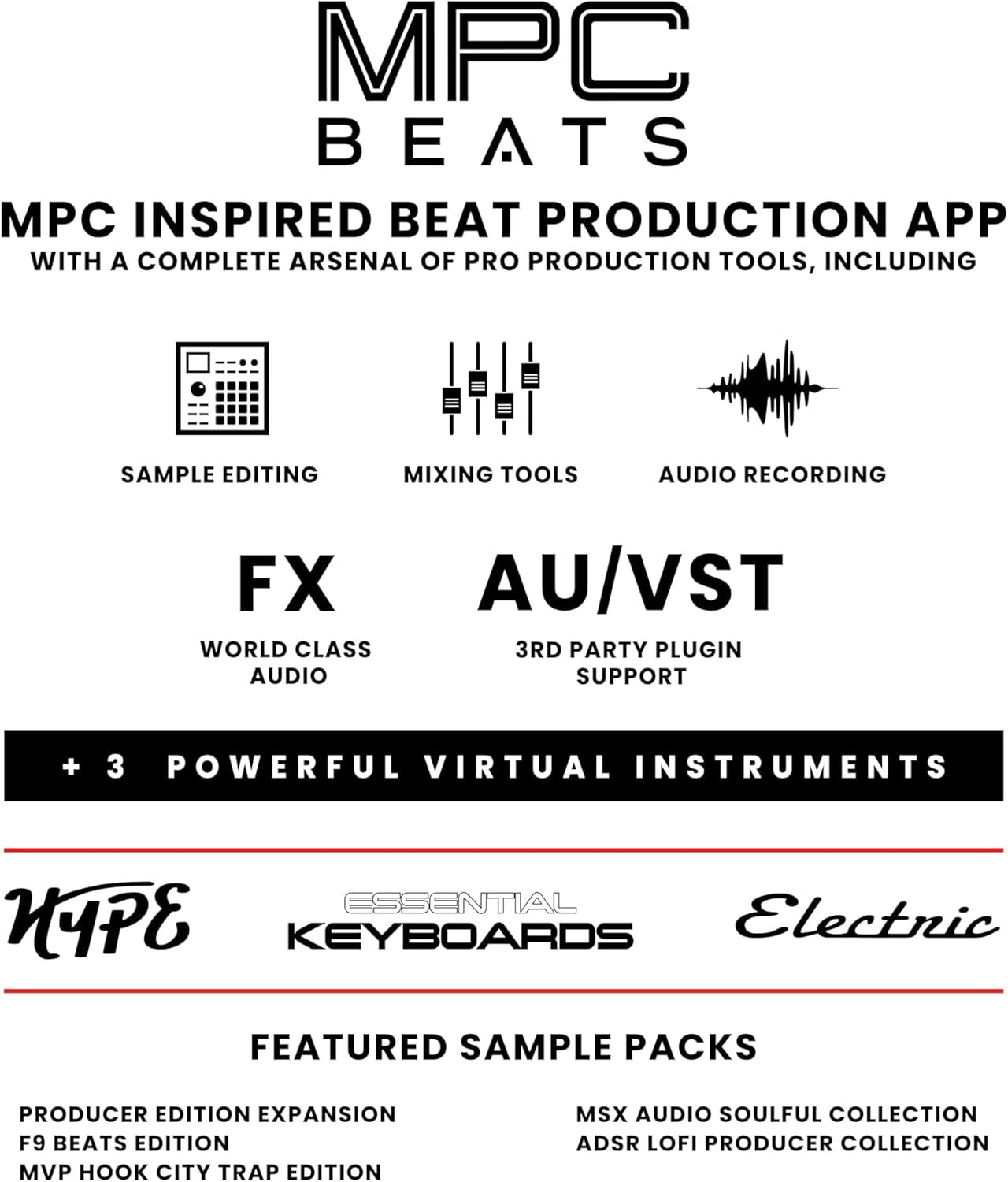 MPK Mini MK3 - 25 Key USB MIDI Keyboard Controller with 8 Backlit Drum Pads, 8 Knobs and Music Production Software Included