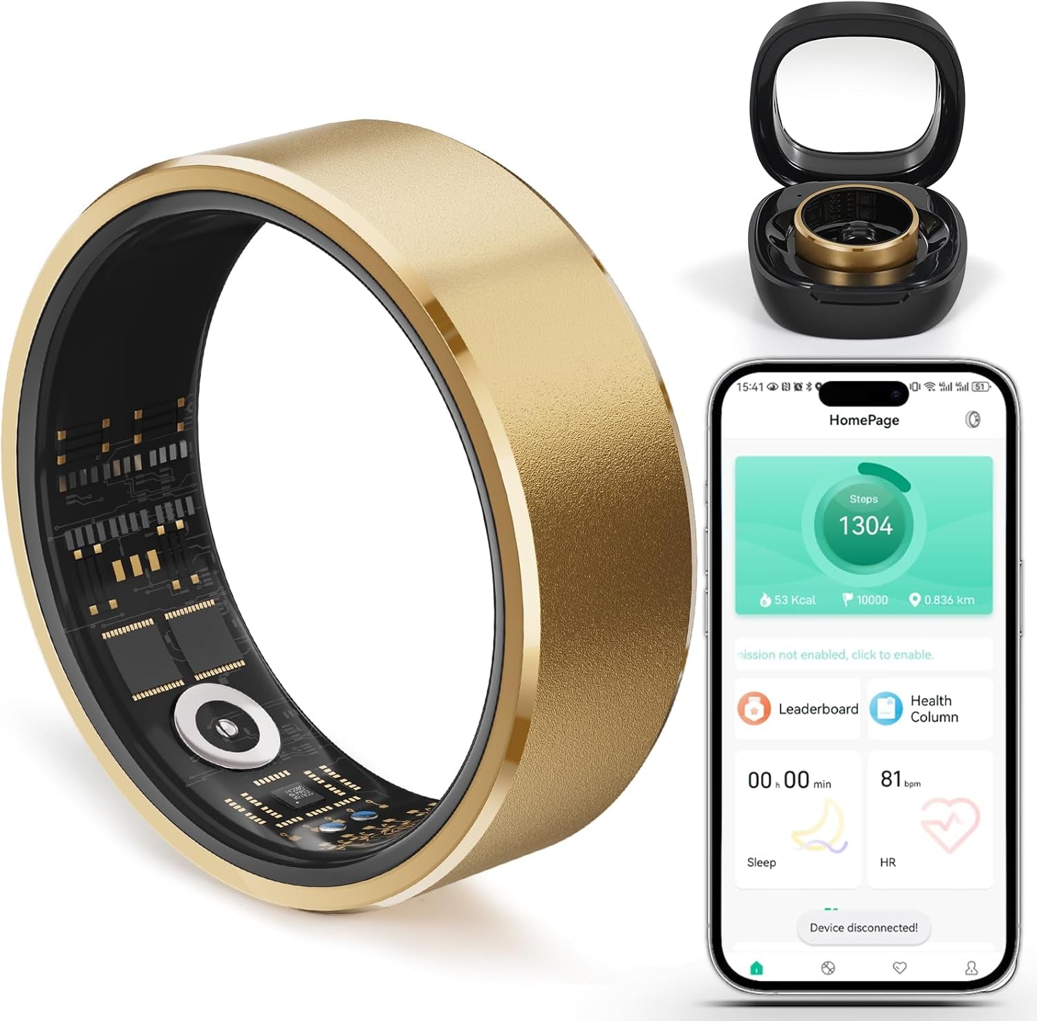 Health Tracker Fitness Ring Smart Ring for Health Monitor