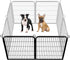 Dog Playpen Outdoor, 2 Panel Dog Fence 32" Indoor Pet Pen for Medium/Small Dogs Heavy Duty Pet Exercise Pen for Puppy/Rabbit/Small Animals Portable Playpen for RV Camping Garden Yard