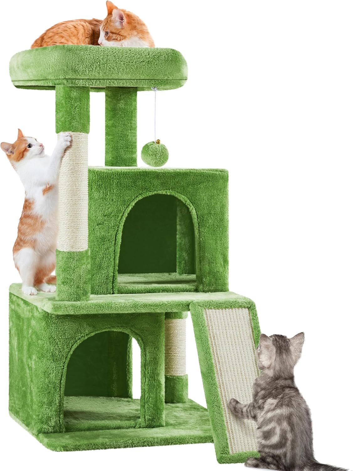 Cat Tree for Indoor Cats, 36In Cat Tower Cat Condo W/Extra Large Perch, Scratching Posts, Scratching Board, Dangling Ball, Cat Play Tower for Cats and Kittens