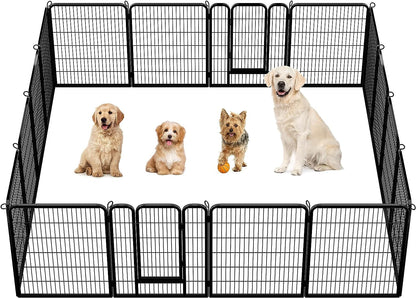 40In X 21Ft Decorative Garden Fence Rustproof Folding Fencing Landscape Patio Flower Bed Animal Barrier Border for Dog Outdoor Fences Black