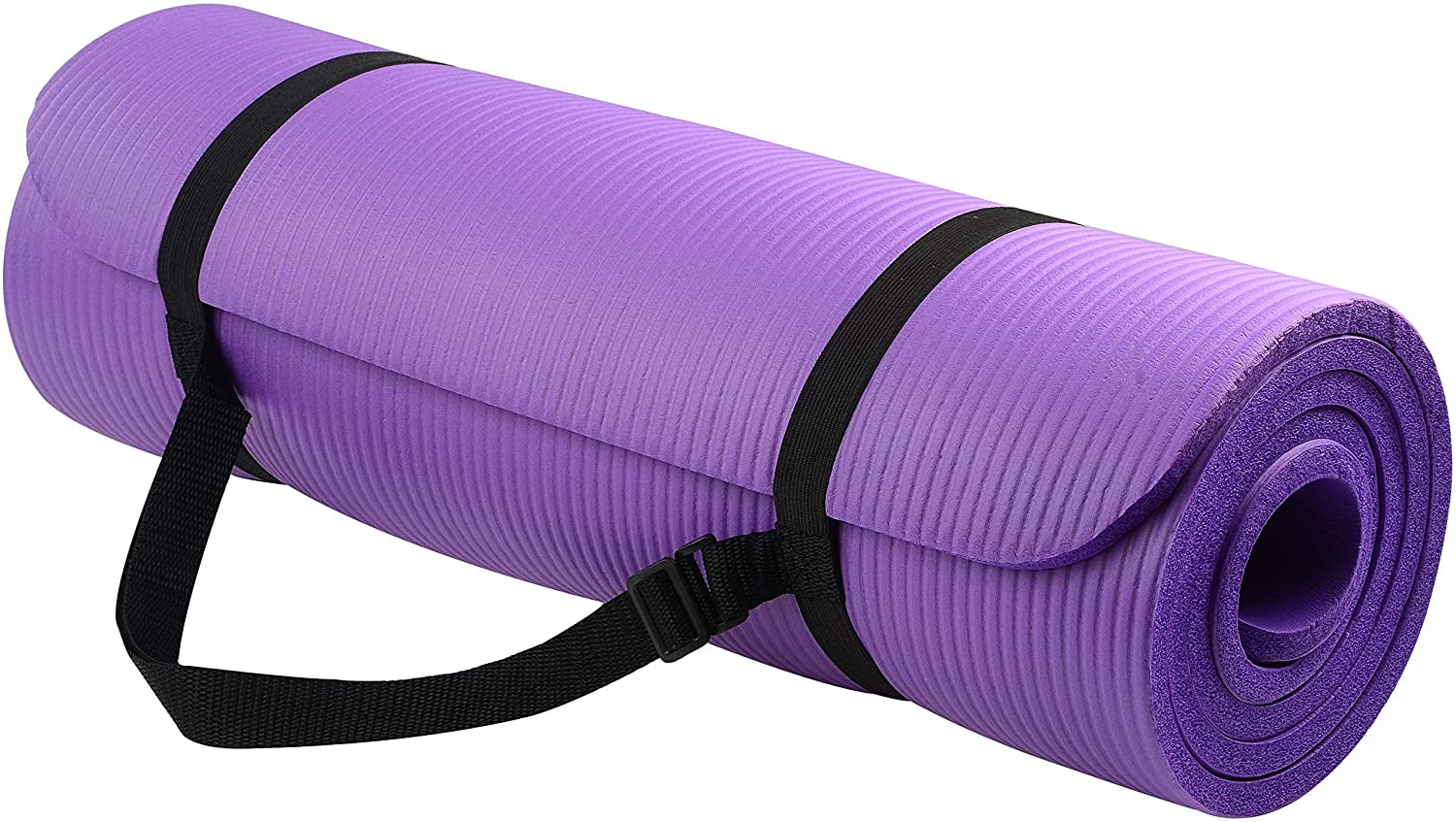 All Purpose 1/2-Inch Extra Thick High Density Anti-Tear Exercise Yoga Mat with Carrying Strap with Optional Yoga Blocks, Multiple Colors