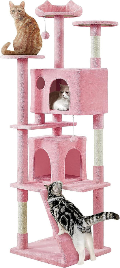 54In Cat Tree Tower Condo Furniture Scratch Post for Kittens Pet House Play