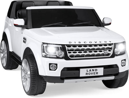 12V 3.7 MPH 2-Seater Licensed Land Rover Ride on Car Toy W/Parent Remote Control, MP3 Player - White