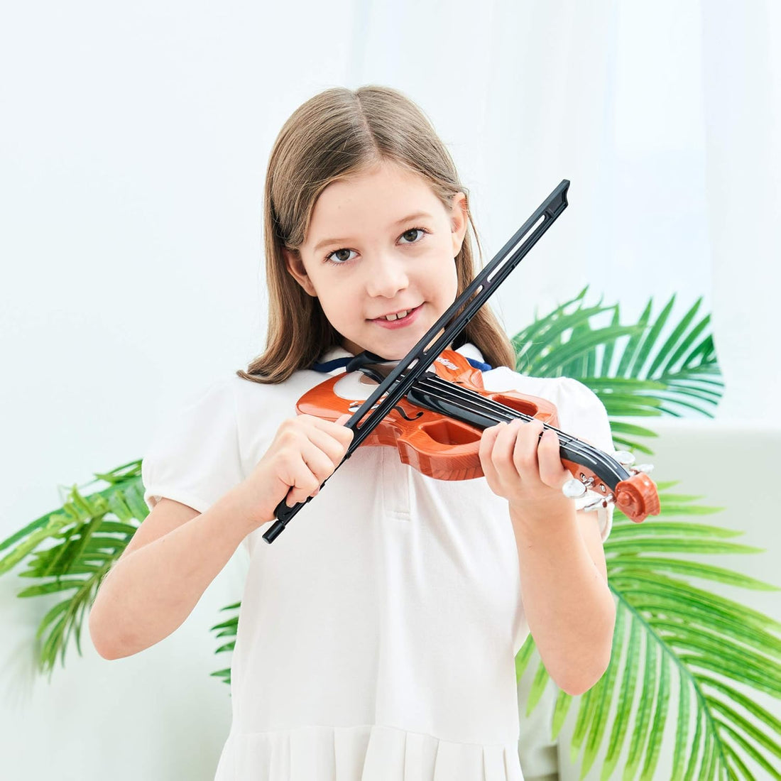 Toy Violin – Premium Kid’S Violin for Beginners, Electrical Kids Violin with 7 Songs – Adjustable Rhythm – Small Electrical Musical Instrument for 5-6-Year-Olds – High-Tech Violin with Demo Sounds