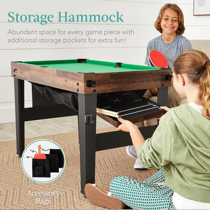 13-In-1 Combo Game Table Set for Home, Game Room, Friends &amp; Family W/Ping Pong, Foosball, Basketball, Air Hockey, Archery, Chess, Checkers, Shuffleboard, Bowling