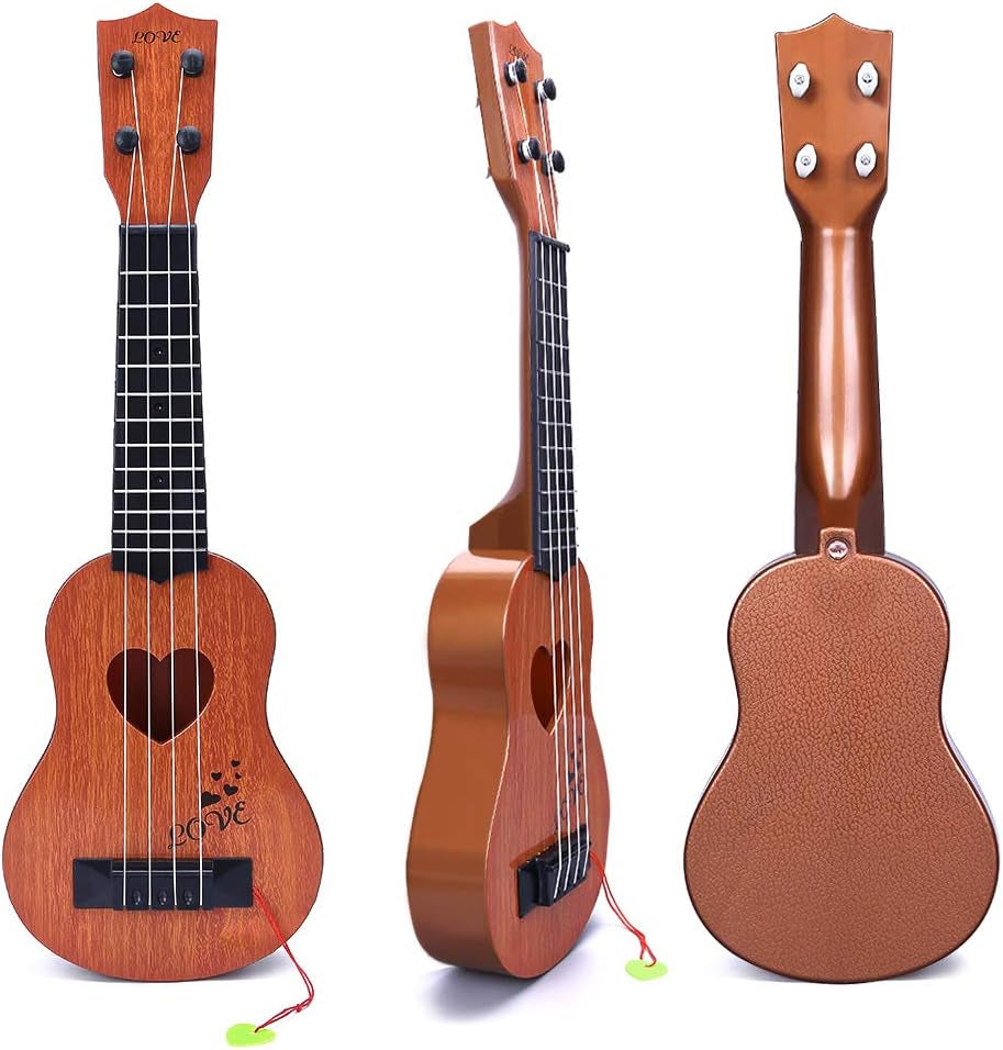 Kids Toy Classical Ukulele Guitar Musical Instrument, Brown