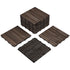 11Pcs Patio Deck Tiles 12 X 12In Interlocking Wood Floor Tiles Indoor & Outdoor for Patio Garden Deck Poolside Tiles, Black