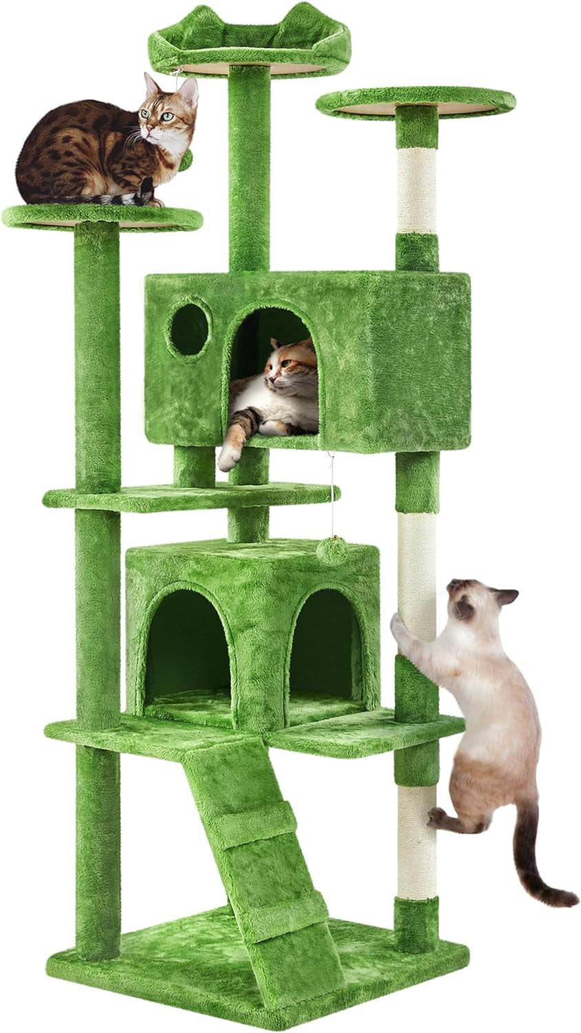 54In Cat Tree Tower Condo Furniture Scratch Post for Kittens Pet House Play