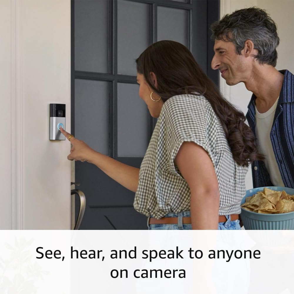 All-New  Battery Doorbell, Head-To-Toe Video, Live View with Two-Way Talk, and Motion Detection &amp; Alerts (2024 Release), Venetian Bronze