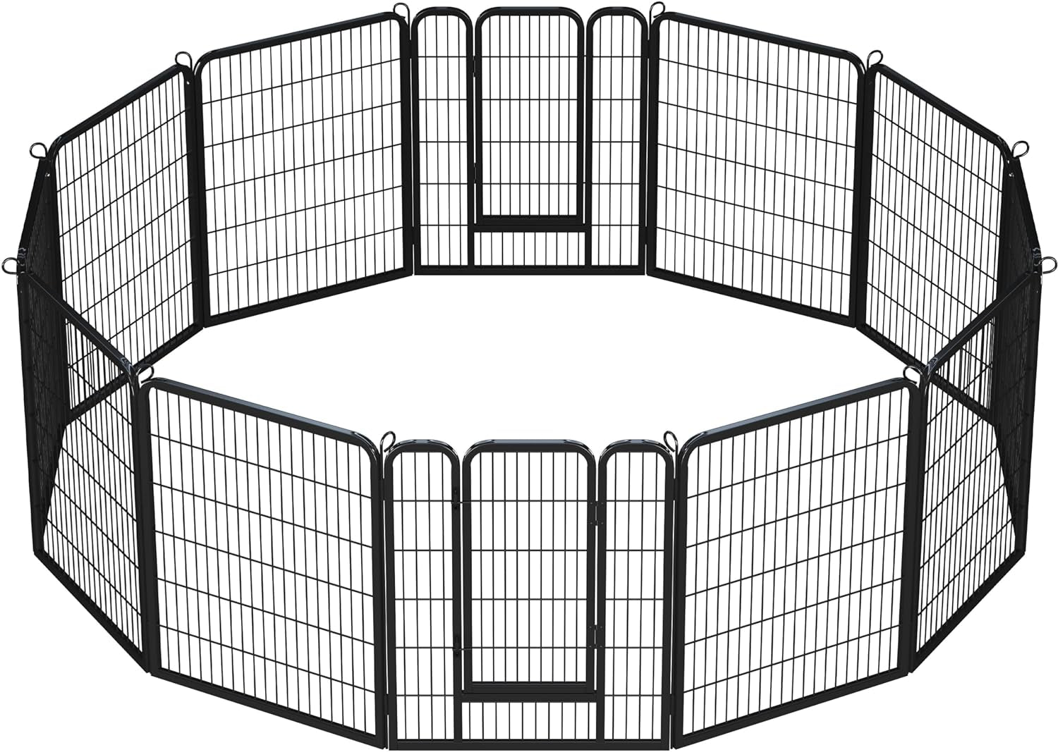 Dog Playpen Indoor, Extra Wide Outdoor Dog Fence Foldable Pet Puppy Exercise Pen for Yard/Garden/Rv Camping, 12 Panels 24 Inch Height X 32 Inch Width