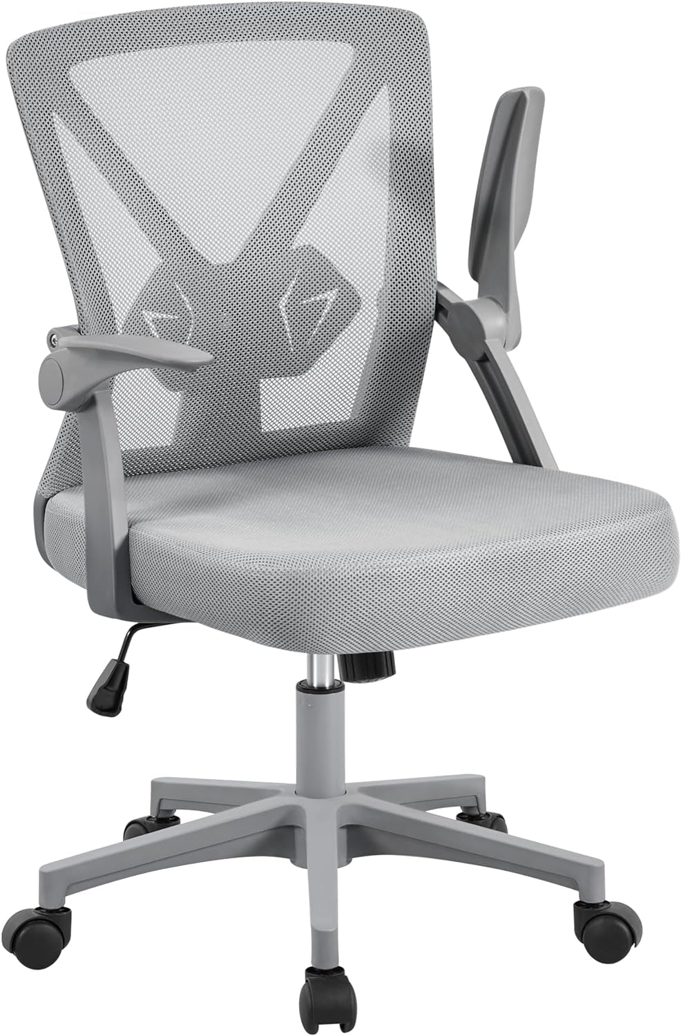 Mesh Office Desk Chairs Ergonomic Task Chairs with Adjustable Lumbar Support Mid Back Swivel Chair Purple