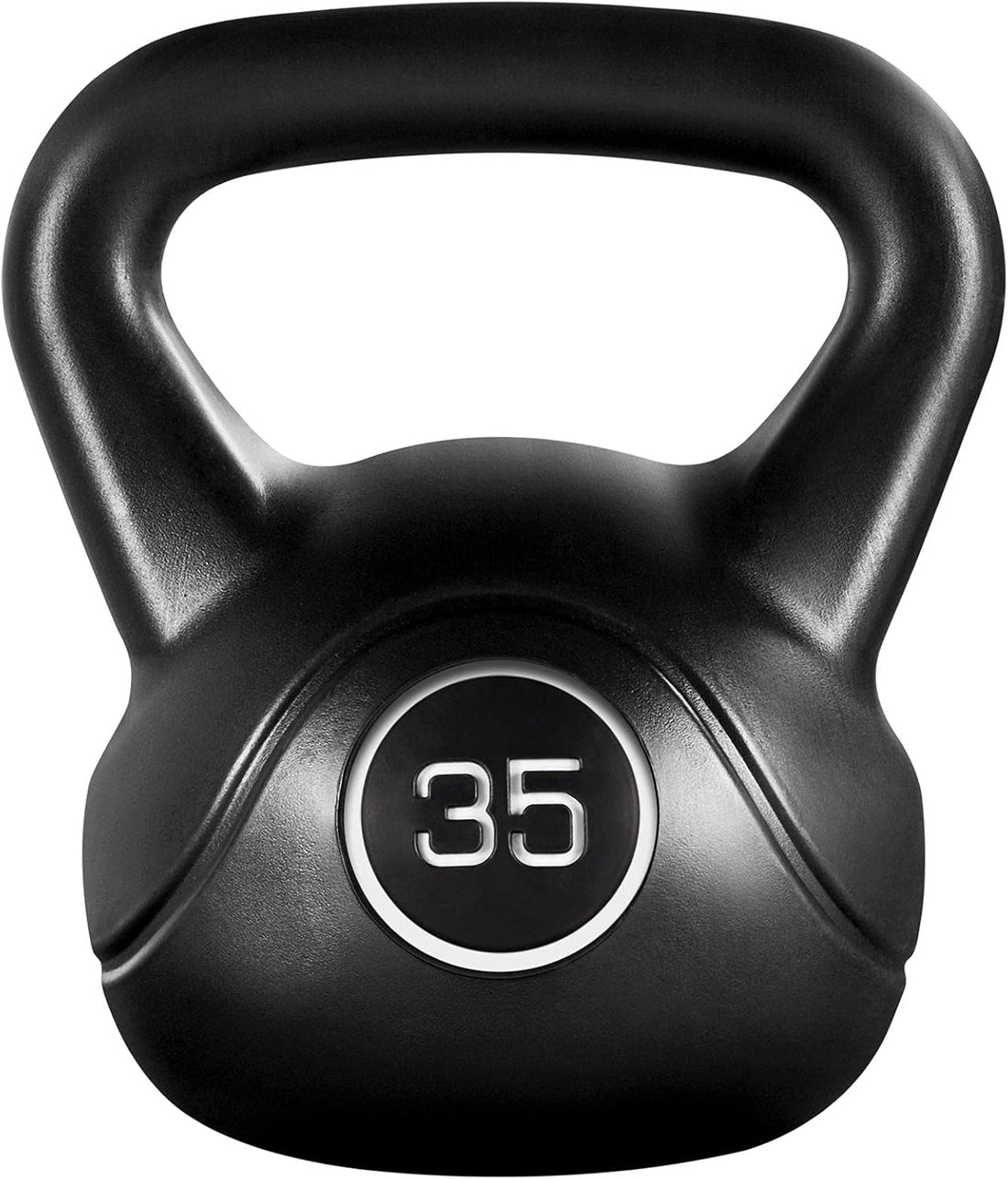 35Lbs Kettlebell Weights, Men &amp; Women Home Gym Kettle Bell Exercise &amp; Fitness Equipment W/Wide Flat Base &amp; Textured Grip for Strength Training