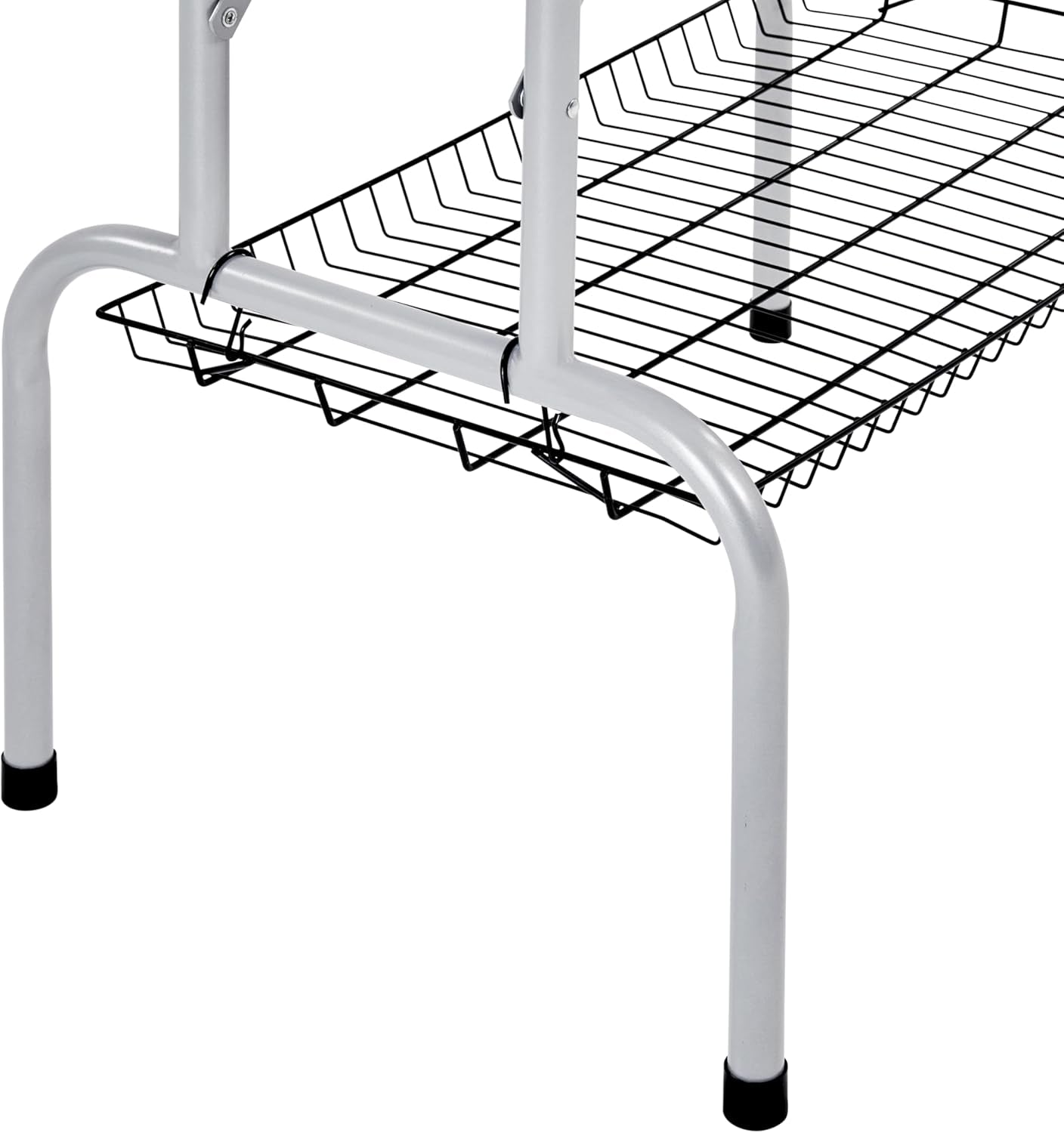 Foldable &amp; Portable Pet Grooming Table for Home - Stainless Steel H-Shape Frame Height Adjustable Pet Beauty Table W/Arm/Noose/Mesh Tray, 45In X 24In