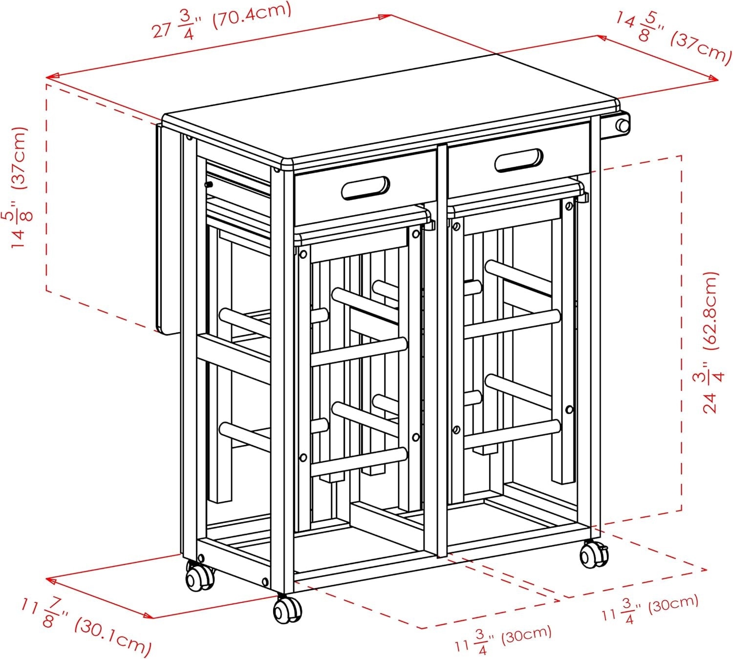 Wood Suzanne Kitchen, Square, Teak