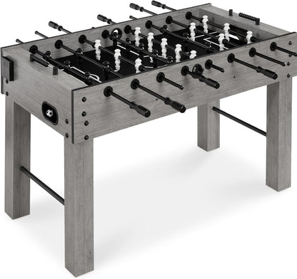 Large 54In Full-Size Foosball Table for Home, Game Room W/ 2 Balls, 2 Cup Holders