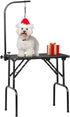 32-Inch Portable Pet Dog Grooming Table W/Arm/Noose Black