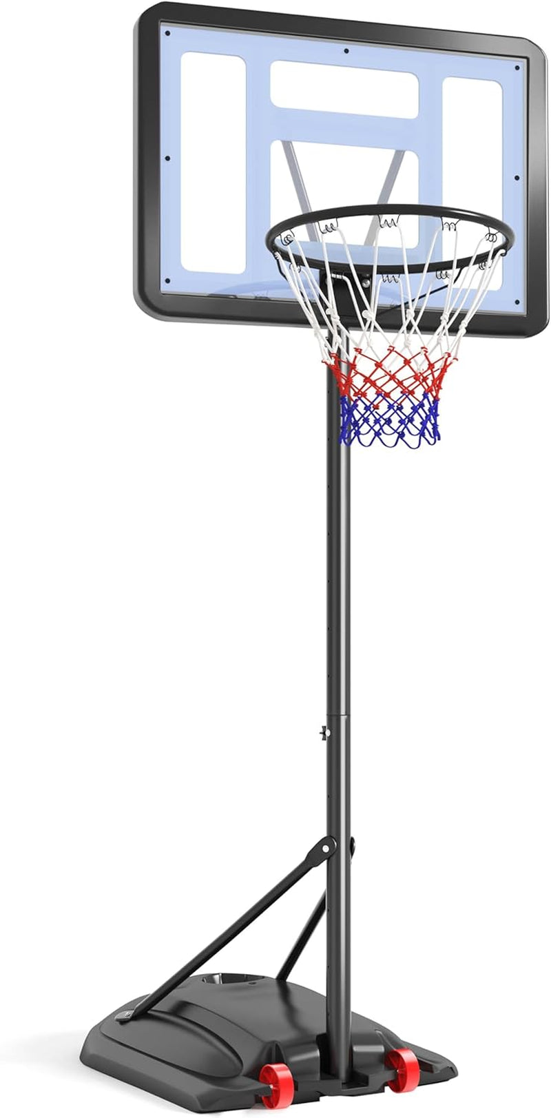 Kids Basketball Hoop Outdoor Portable Basketball Hoop Goal for Kids Youth &amp; Adults Basketball Court 6.8-9Ft Height Adjustable, 28&