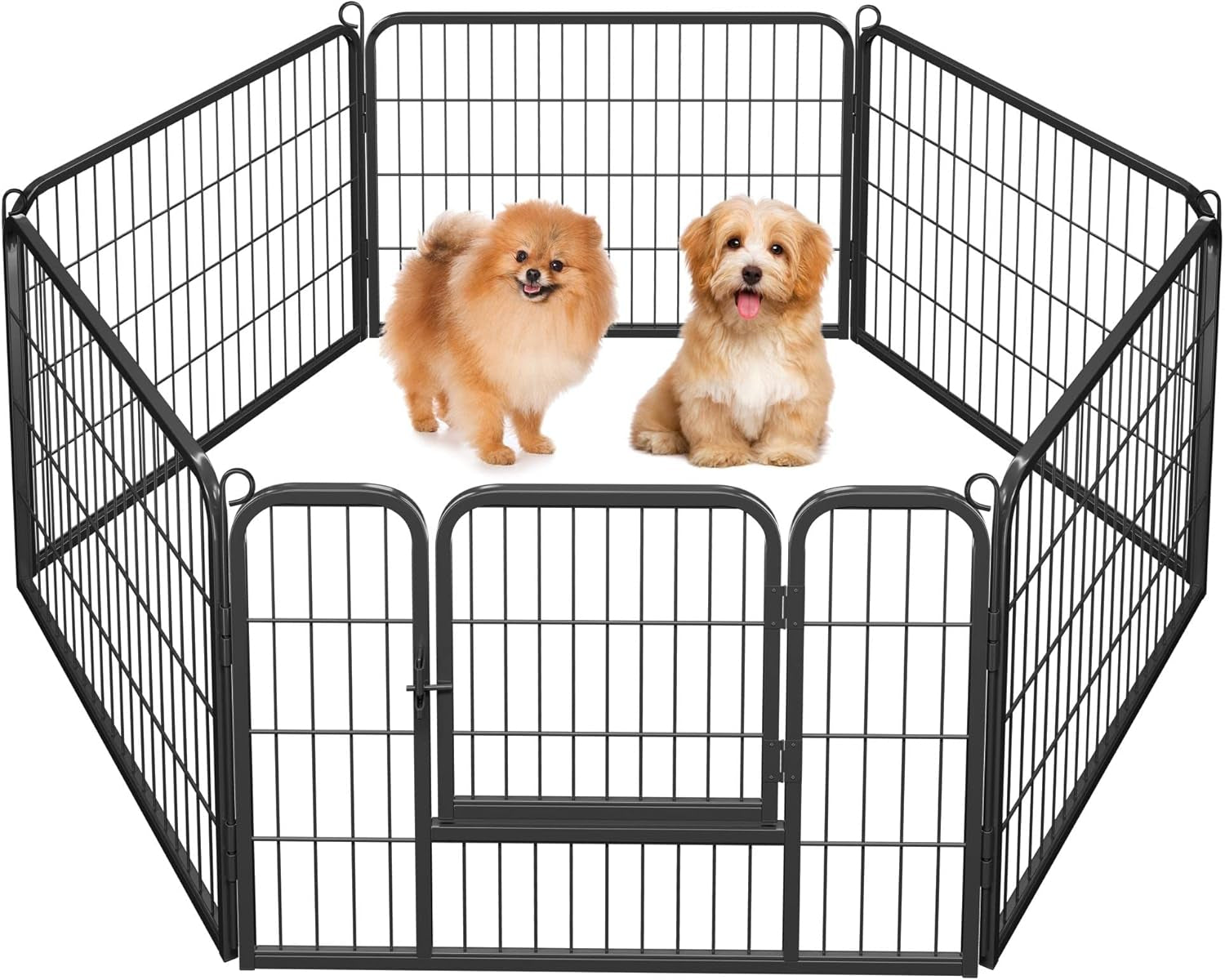 Dog Playpen Indoor, Extra Wide Outdoor Dog Fence Foldable Pet Puppy Exercise Pen for Yard/Garden/Rv Camping, 12 Panels 24 Inch Height X 32 Inch Width