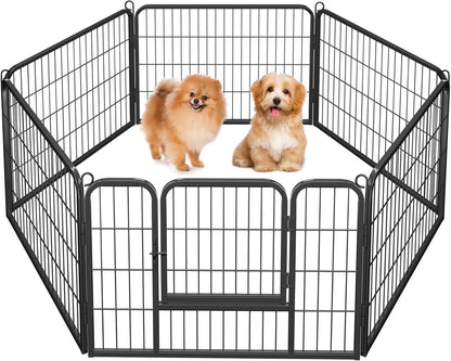 Dog Playpen Indoor, Extra Wide Outdoor Dog Fence Foldable Pet Puppy Exercise Pen for Yard/Garden/Rv Camping, 12 Panels 24 Inch Height X 32 Inch Width