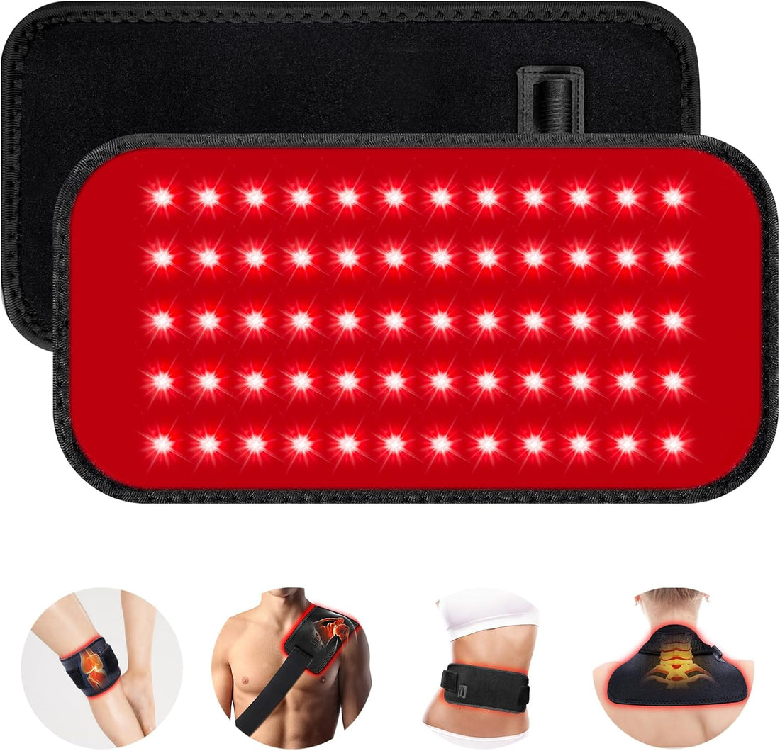 Red Light Therapy Belt, Infrared Light Therapy for Body, Wearable Wrap with Timer for Back Shoulder Waist Muscle Pain Relief, Improve Joint Inflammation, Red Light Therapy for Body