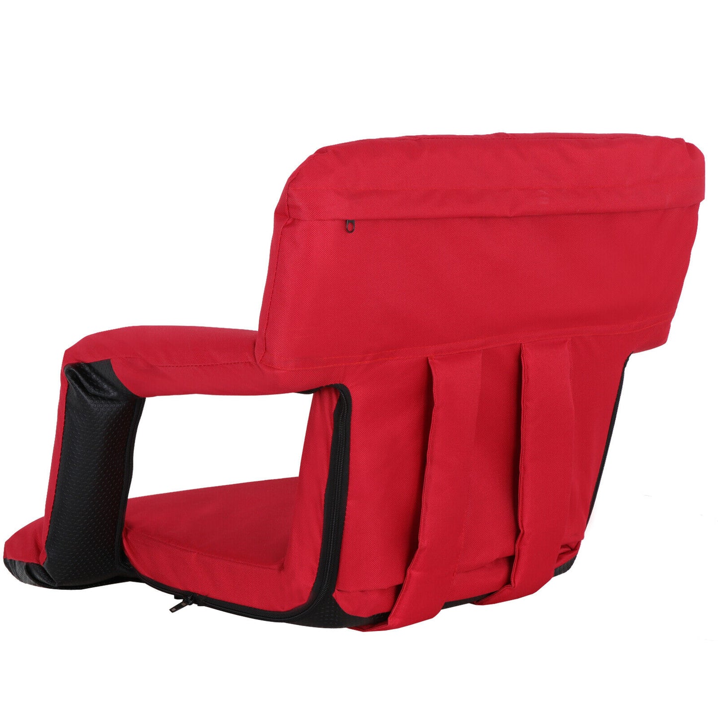 Red Wide Stadium Seats Chairs for Bleachers Benches W/Back 5 Reclining Positions