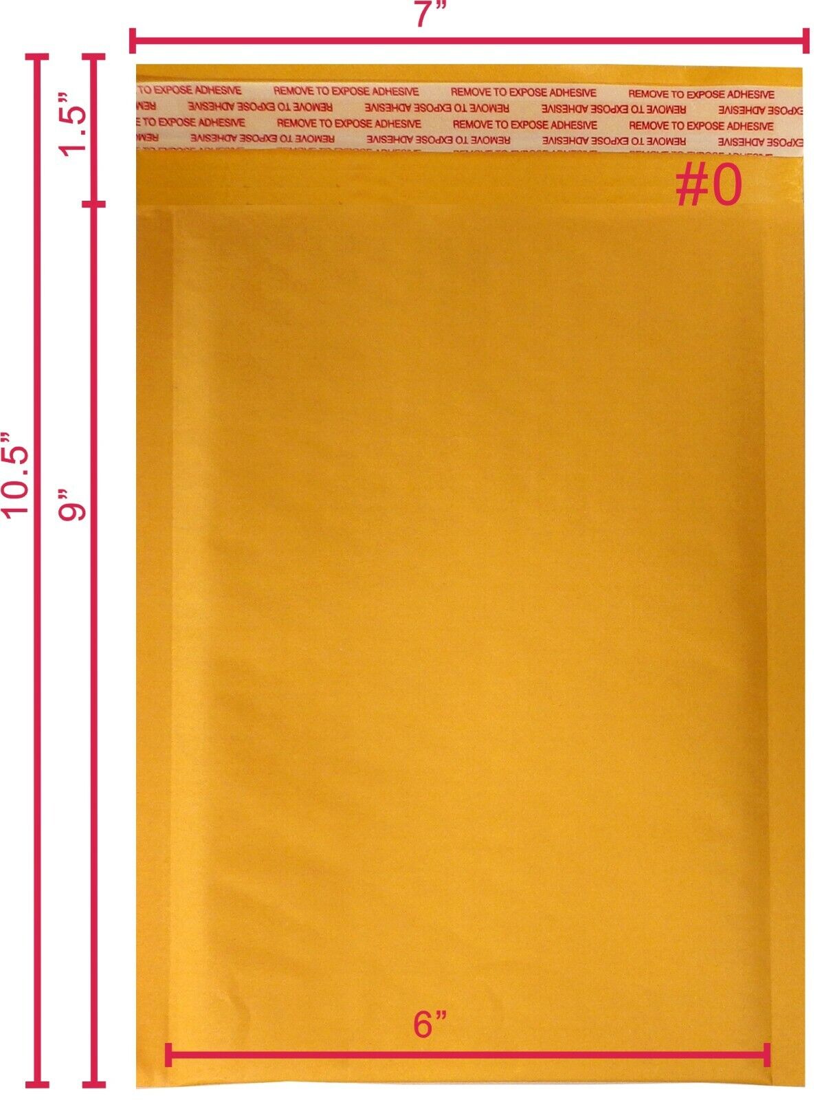 Polycyber1000pcs #0 Kraft Bubble Envelopes Mailers 6 X 9(Economy Quality-Thinner
