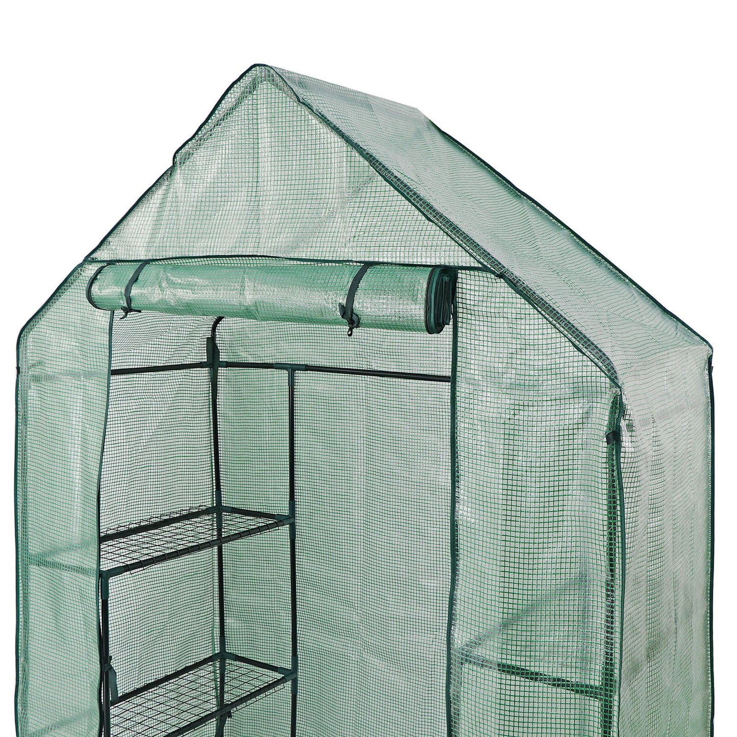 Pro 6 Shelves 3 Tier Greenhouse Walk In Door Outdoor Green House for Planter